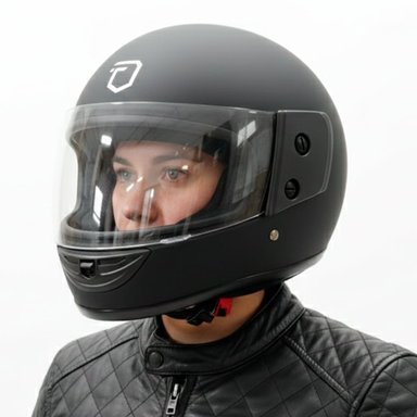 CASCO MOTO FUTUR CLASSIC NEGRO - 5