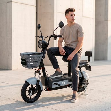 BICIMOTO ELECTRICA FUTUR ZYRO GRIS MATE - 1