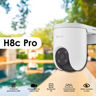 CÁMARA DE SEGURIDAD EZVIZ H8C PRO 4K WIFI EXTERIOR MOTORIZADA 360 GRADOS - 5