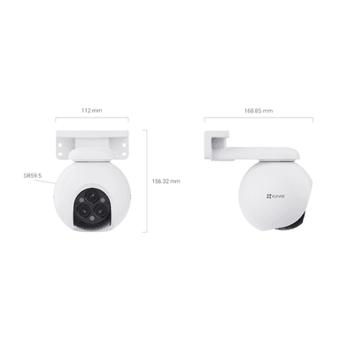 CÁMARA DE SEGURIDAD EZVIZ H80F MULTI 2K+ WIFI EXTERIOR DOBLE LENTE 360 GRADOS - 3