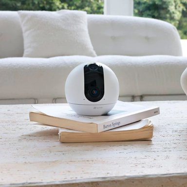 CÁMARA DE SEGURIDAD EZVIZ C60P 2K+ WIFI 6 INTERIOR DOBLE LENTE 360 GRADOS - 4