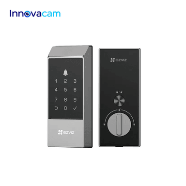 CERRADURA INTELIGENTE EZVIZ DL04 WIFI CON HUELLA, TARJETA, CÓDIGO Y LLAVE