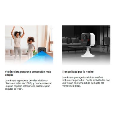 CÁMARA DE SEGURIDAD WI-FI EZVIZ H1C FULL HD 1080P + MEMORIA 64GB HIKVISION - 5