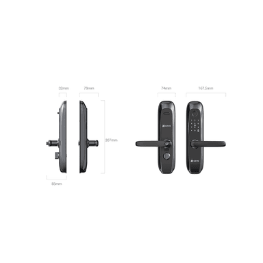 CERRADURA INTELIGENTE EZVIZ L2S CON HUELLA DACTILAR - 3