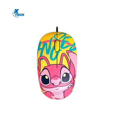MOUSE ÓPTICO XTECH DISNEY STITCH 1200DPI USB AMARILLO XTM-D406ST-YL - 1