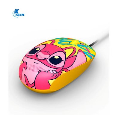 MOUSE ÓPTICO XTECH DISNEY STITCH 1200DPI USB AMARILLO XTM-D406ST-YL - 2