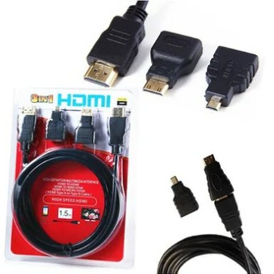 HDMI USB 4K CAPTURADOR DE VIDEO INTERLUD + CABLE HDMI 3 EN 1 - 4