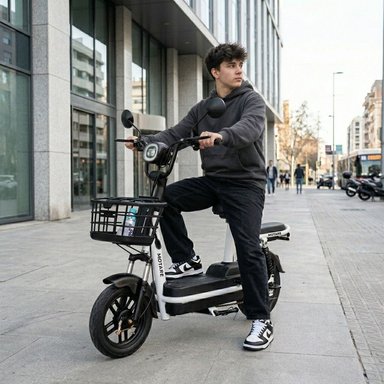 BICIMOTO ELECTRIC MOTARE HAPPY NEGRO - BATERÍA EXTRAÍBLE - 2