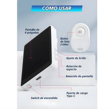 VISOR DUPLICA PANTALLA CELULAR RECARGABLE SELFIE FOTOS - 4
