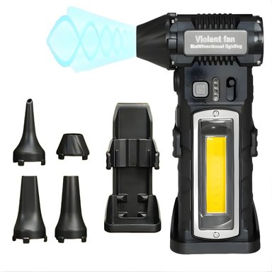 SOPLADOR DE AIRE INALÁMBRICO 130W 130000RPM LIMPIEZA PC ALAZAR