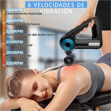 PISTOLA DE MASAJE DE TEJIDO PROFUNDO, MASAJEADOR MUSCULAR - 8