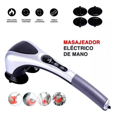 MASAJEADOR CORPORAL ELÉCTRICO CON DOBLE CABEZAL INFRARROJO - 3