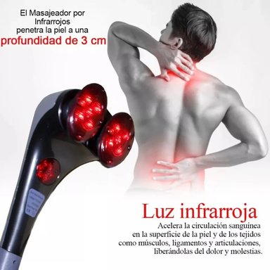 MASAJEADOR CORPORAL ELÉCTRICO CON DOBLE CABEZAL INFRARROJO - 5