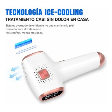 DEPILADORA IPL CON ENFRIAMIENTO INDOLORA 3 EN 1 LUZ PULSADA USO CORPORAL EN CASA - 5