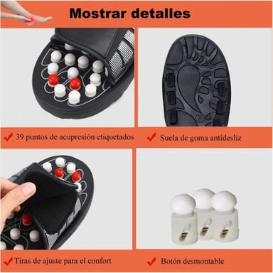 MASAJEADORAS SANDALIAS FASCITIS PLANTAR ALIVIO DOLOR PIES  TALLA 36-37 - 4
