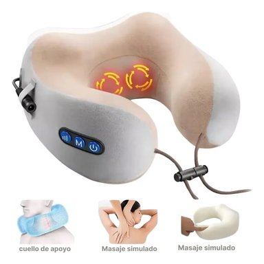ALMOHADA DE MASAJE CERVICAL CUELLO PORTÁTIL RECARGABLE - 3