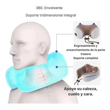 ALMOHADA DE MASAJE CERVICAL CUELLO PORTÁTIL RECARGABLE - 5
