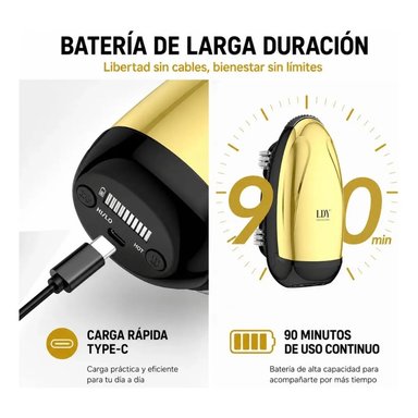 MASAJEADOR VIBRATORIO PROFESIONAL PARA BARBERÍA - 2