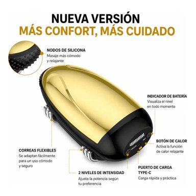 MASAJEADOR VIBRATORIO PROFESIONAL PARA BARBERÍA - 3