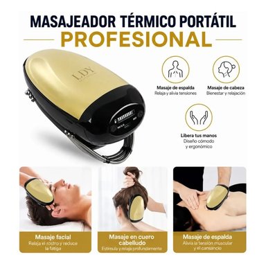 MASAJEADOR VIBRATORIO PROFESIONAL PARA BARBERÍA - 8