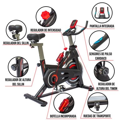 SPINNING POTENTE  V10K CARDIOVASCULAR J4035  - NEGRO - 1