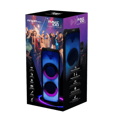 PARLANTE RAVE 100 CON LUZ LED TWS - 3