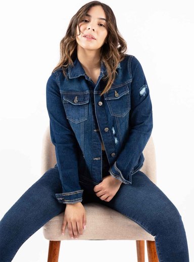CASACA MUJER JAROLA EMILIA DENIM CONFORT