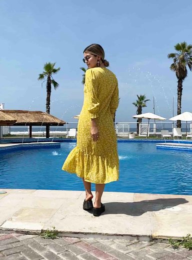 VESTIDO MIDI MUJER JAROLA LETY GASA ESTAMPADO - 2