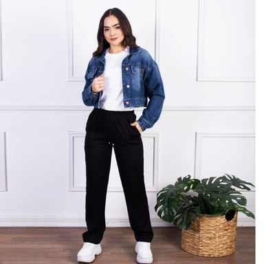 CASACA ALGODÓN MUJER JAROLA SOPHIE CROP - 3