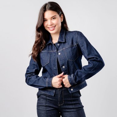 CASACA DENIM PINZAS JAROLA JESY