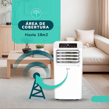 AIRE ACONDICIONADO PORTÁTIL 7000 BTU, FRIO 3 EN 1 CON DESHUMIDIFICADOR - 5