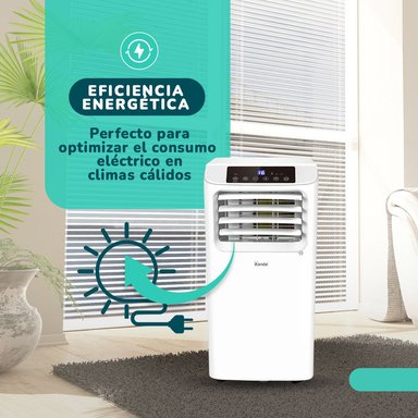 AIRE ACONDICIONADO PORTÁTIL 7000 BTU, FRIO 3 EN 1 CON DESHUMIDIFICADOR - 6