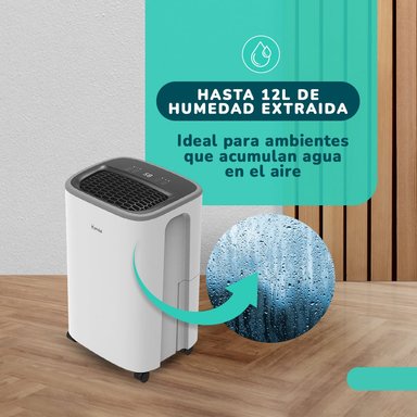 DESHUMEDECEDOR Y PURIFICADOR KENDAL KD-PD12R CON FILTRO MIXTO CAPACIDAD 12 LT  COBERTURA 30M2 POTENCIA 190W - 3