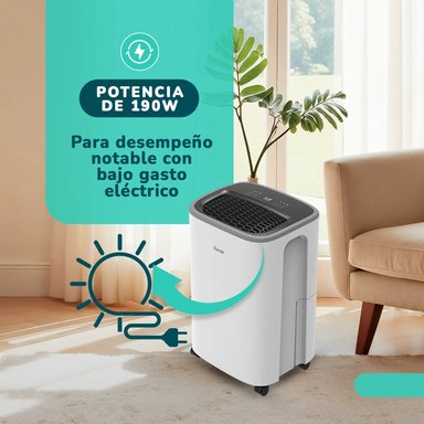 DESHUMEDECEDOR Y PURIFICADOR KENDAL KD-PD12R CON FILTRO MIXTO CAPACIDAD 12 LT  COBERTURA 30M2 POTENCIA 190W - 6