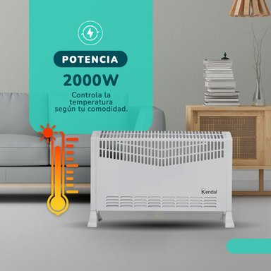 ESTUFA ELECTRICA CONVECTOR TURBO KENDAL KCH-2020 - 3