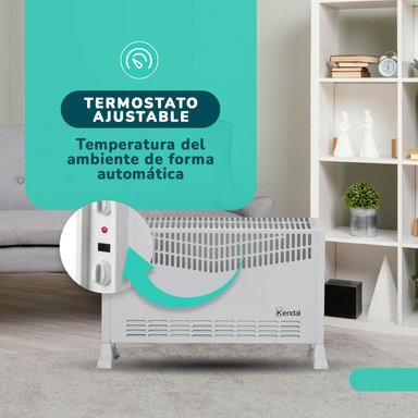 ESTUFA ELECTRICA CONVECTOR TURBO KENDAL KCH-2020 - 6