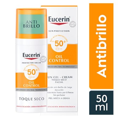 EUCERIN SUN GEL-CREMA OIL CONTROL TOQUE SECO SPF50 50ML - 1
