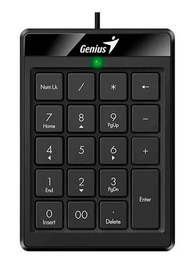 TECLADO NUMERICO GENIUS NUMPAD 110 USB CHOCOLATE KEYS BLACK - 1