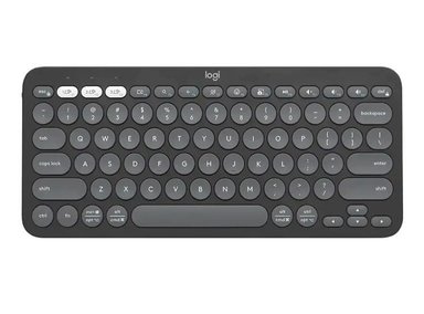 TECLADO LOGITECH PEBBLE 2 K380S BLUETOOTH/WIRELESS SP GRAPHITE (920-011783) - 1