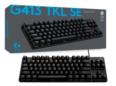 TECLADO LOGITECH G413 TKL SE BLACKLIGHT MECHANICAL GAMING BLACK (920-010442) - 1
