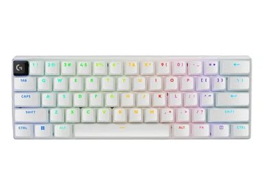 TECLADO LOGITECH PRO X 60 LIGHTSPEED BT/ÓPTICO/65 HRS/RGB WHITE (920-011921) - 1