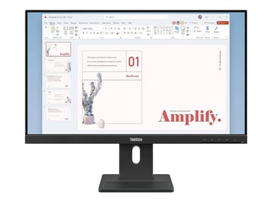 MONITOR PLANO LENOVO THINKVISION E24-40, 23.8' WLED FHD IPS/HDMI/DP/VGA/PARLANTES (2WX2) - 1