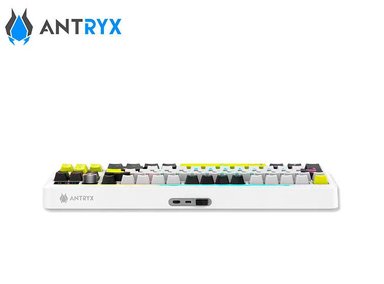 TECLADO MECANICO INALAMBRICO/BT ANTRYX TK950 PRO WHITE, SWITCH BLUE GATERON - 5