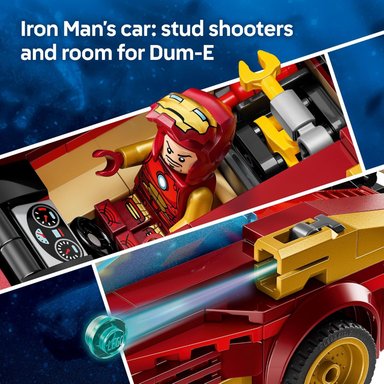 LEGO MARVEL 76310 IRON MAN CAR Y BLACK PANTHER VS. RED HULK - 4