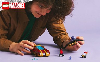 LEGO MARVEL 76310 IRON MAN CAR Y BLACK PANTHER VS. RED HULK - 6