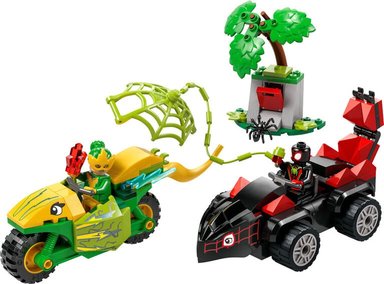 LEGO MARVEL 11198 SPIN Y ELECTRO: DUELO DE VEHÍCULOS DINOSAURIO - 1