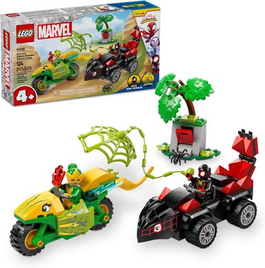 LEGO MARVEL 11198 SPIN Y ELECTRO: DUELO DE VEHÍCULOS DINOSAURIO - 4
