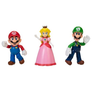 FIGURA JAKKS PACIFIC SUPER MARIO - MULTIPACK X3 MARIO PEACH Y LUIGI - 2