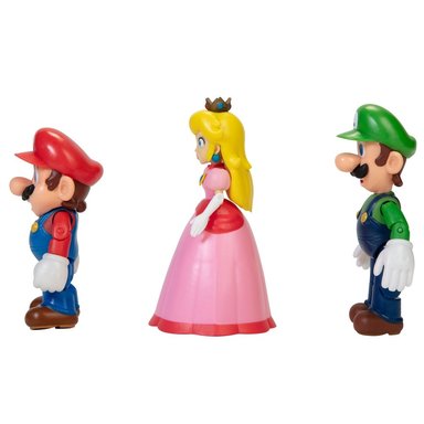 FIGURA JAKKS PACIFIC SUPER MARIO - MULTIPACK X3 MARIO PEACH Y LUIGI - 4