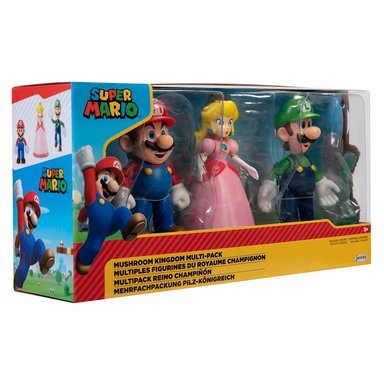 FIGURA JAKKS PACIFIC SUPER MARIO - MULTIPACK X3 MARIO PEACH Y LUIGI - 5